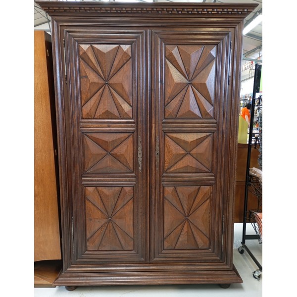 Armoire 2 portes rustique