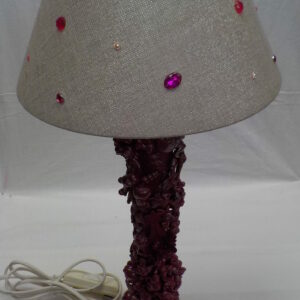 Lampe de chevet rouge